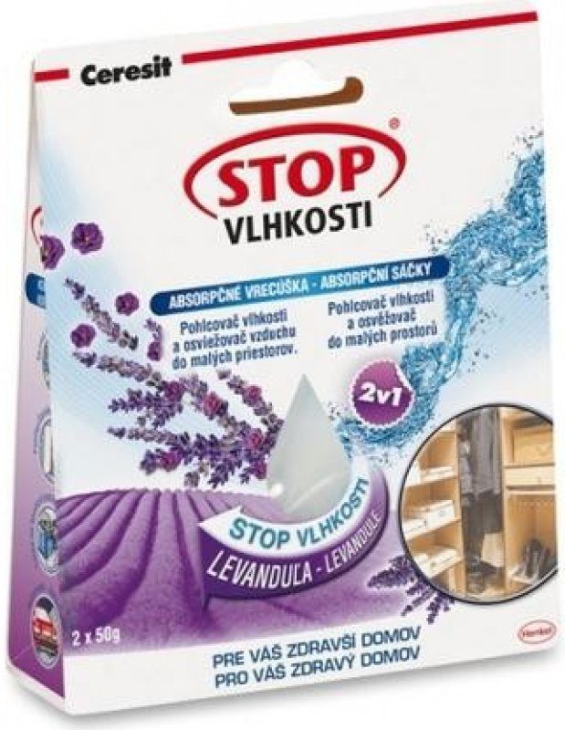 Posouzení: Ceresit Stop vlhkosti Absorpční sáčky 2 x 50 g levandule