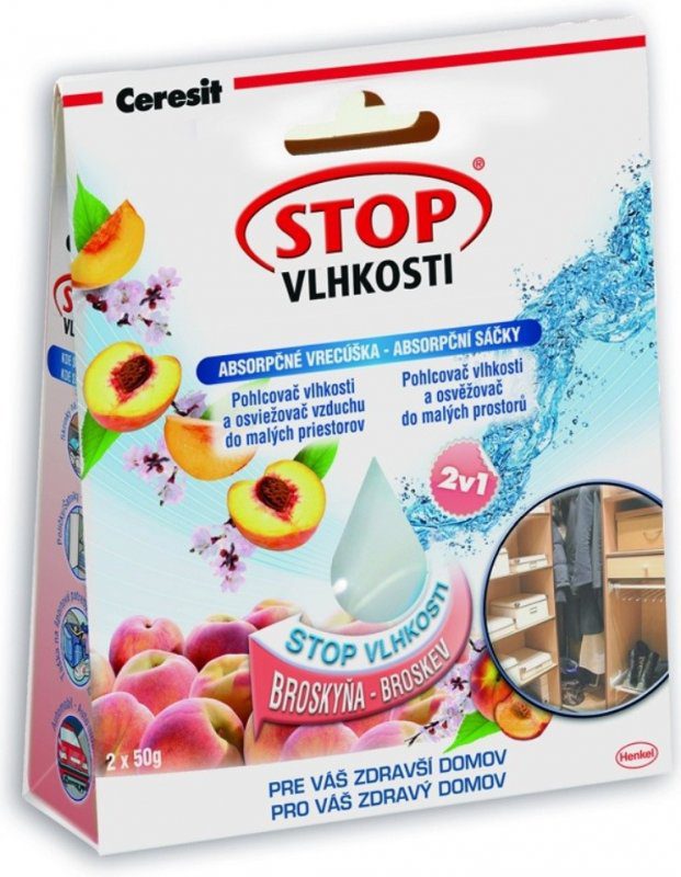 Recenze Ceresit Stop vlhkosti Absorpční sáčky 2 x 50 g vanilka