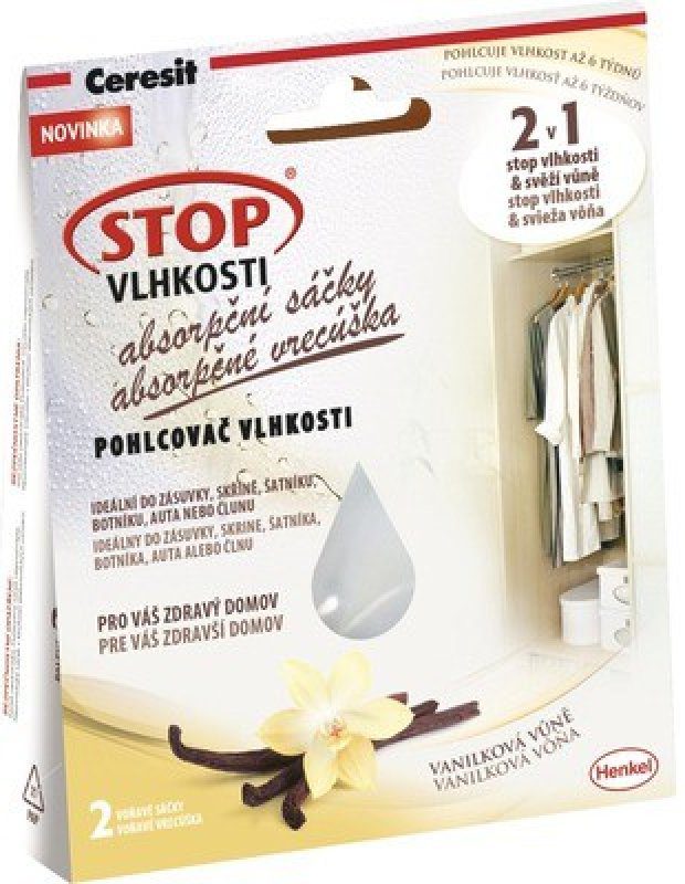 Kritika Ceresit Stop vlhkosti Absorpční sáčky 2 x 50 g vanilka