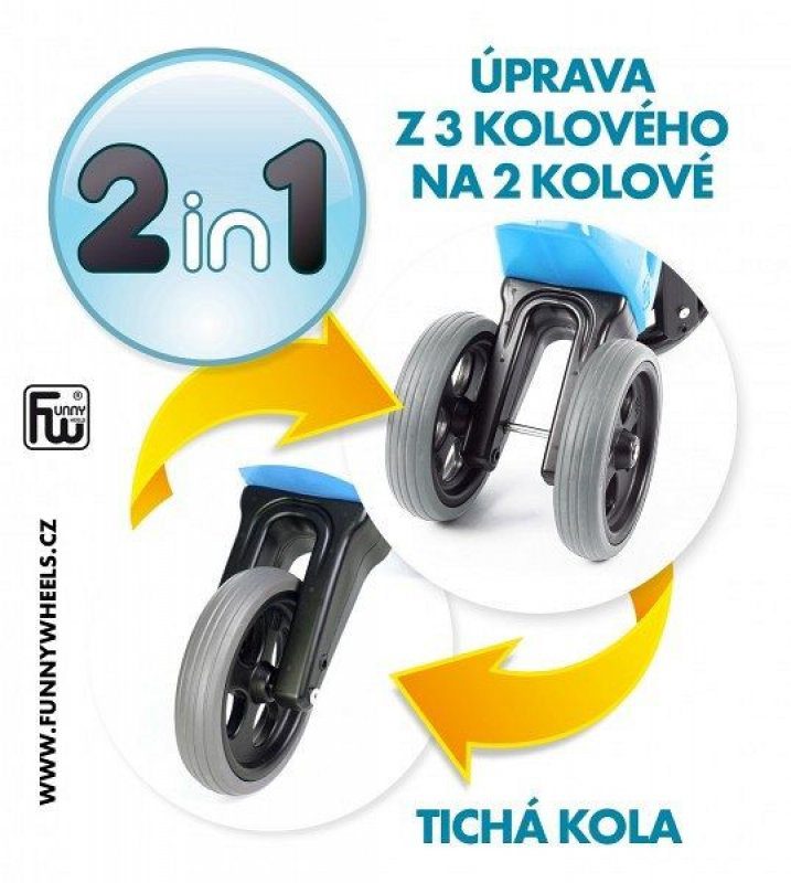 Kritika FUNNY WHEELS Rider Sport 2v1 modré