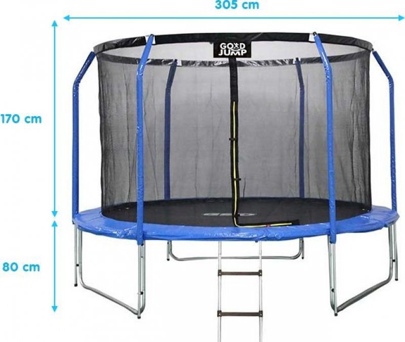 Hodnocení: GoodJump 3UPVC 305 cm + ochranná síť + žebřík - Inside
