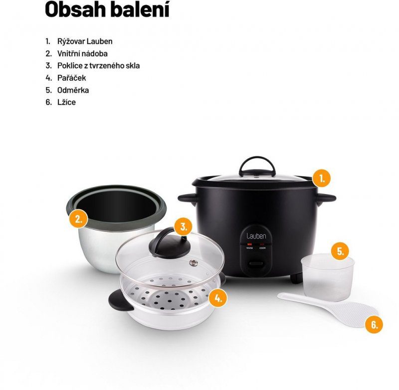 Komentáře k Lauben Rice Cooker 1800BC