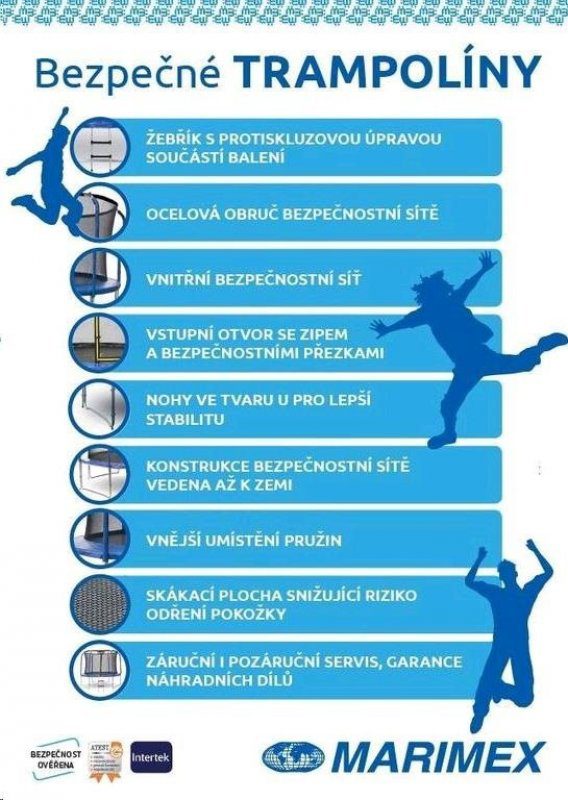 Hodnocení: Marimex Premium 457 cm + vnitřní ochranná síť + žebřík
