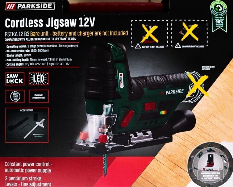 Hodnocení PARKSIDE PSTKA 12 B3 bez aku