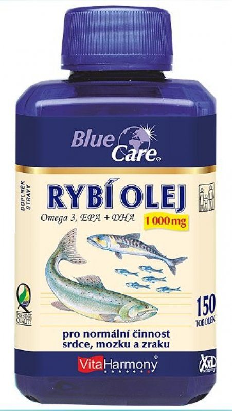 Recenze VitaHarmony Rybí olej Omega 3 1000 mg 150 tobolek