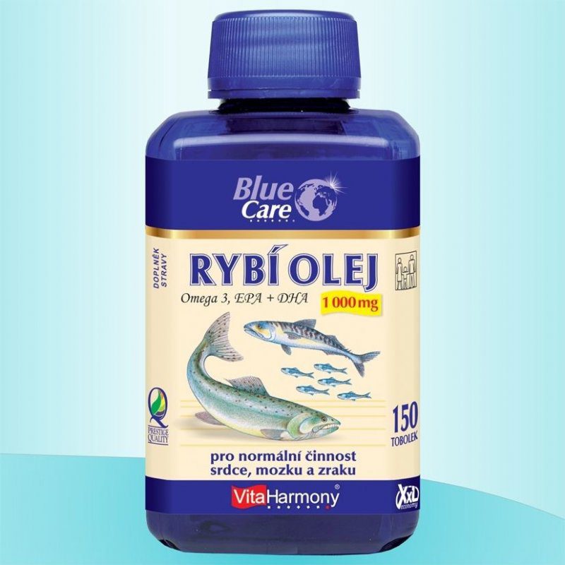 Kritika VitaHarmony Rybí olej Omega 3 1000 mg 150 tobolek