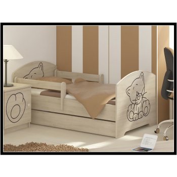 Babyboo Kočka 1x krátká 1x dlouhá zábrana Přírodní