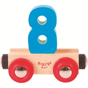 Bigjigs vagónek Číslo 8