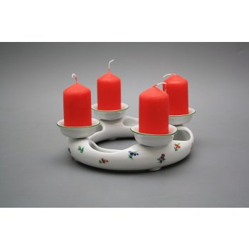 Bohemia Porcelán 1987 Svícen adventní Házenky ZL