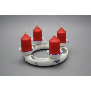 Bohemia Porcelán 1987 Svícen adventní Pomněnky AL