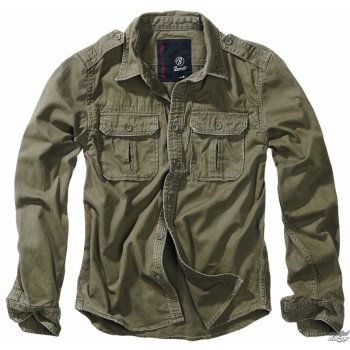 Brandit košile vintage shirt longsleeve olivová