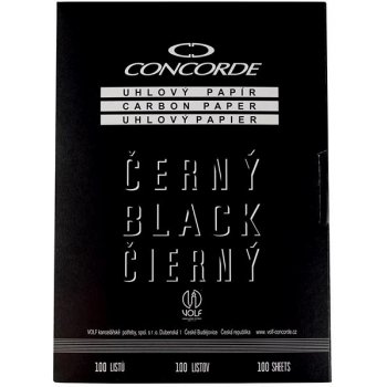 Concorde uhlový papír černá / 25 listů 33604