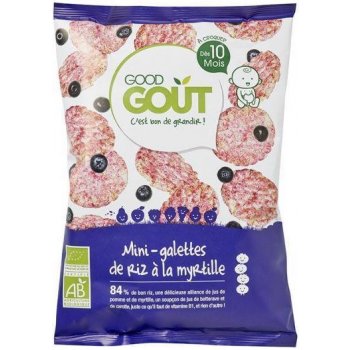 Good Gout BIO Mini rýžové koláčky s borůvkami 40 g