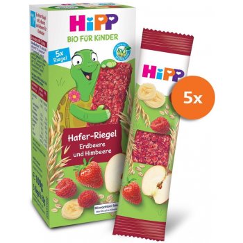 HiPP BIO Ovesná tyčinka Jahoda-Malina 5 x 20 g