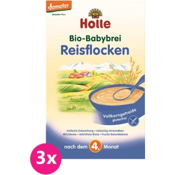 Holle Bio Nemléčná kaše Rýžová 3 x 250 g
