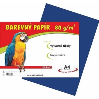 PaperMax Papír barevný A4 100ks 80 g tmavě modrý