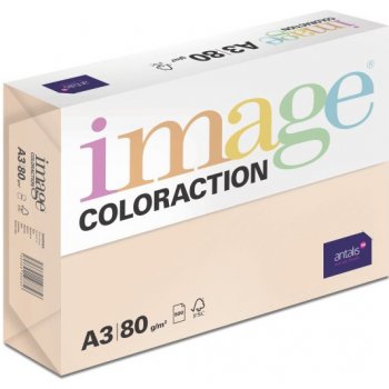 Papír barevný A3 80 g Coloraction SA24 Savana meruňková 500 ks