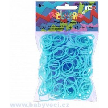 Rainbow Loom ® náhradní gumičky - tyrkys