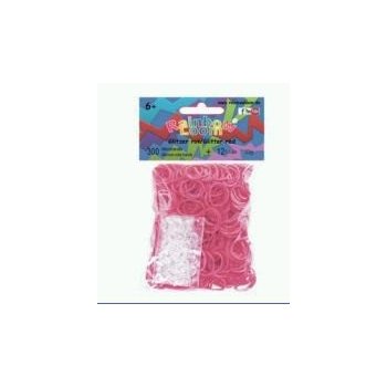 Rainbow Loom® Original-gumičky třpytivé - červená