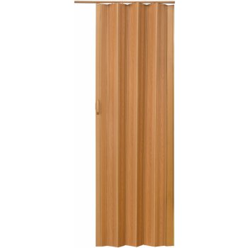 tectake 400958 shrnovací dveře ořech