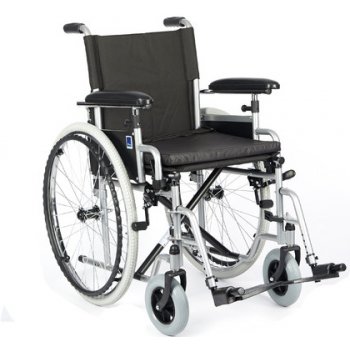 Timago Classic BD Invalidní vozík s nafukovacími koly 51 cm stříbrný