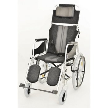 TIMAGO invalidní vozík polohovací STABLE ALH008 45cm barva černo-šedá nosnost 100kg Barva: černo-šedá, Šířka sedáku: 45
