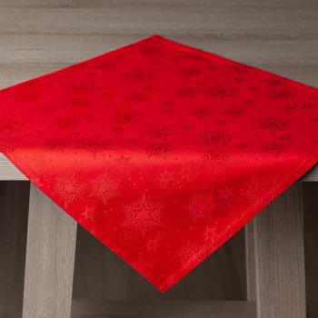 Veba Ubrus Garbo Velké vánoční hvězdy červená 140x120 cm