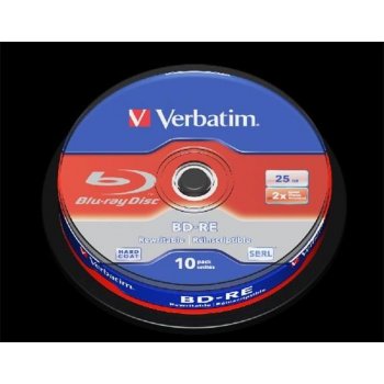 Verbatim BD-RE 25GB 2x, spindle 10ks (43694)