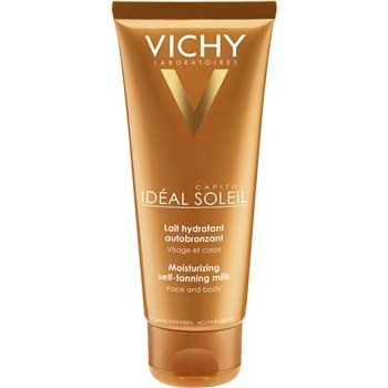 Vichy Ideal Soleil Auto Bronzant hydratační samoopalovací mléko na obličej a tělo 100 ml