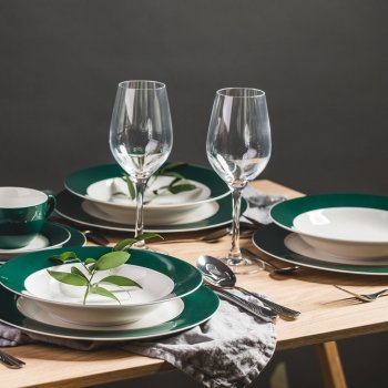 Ambition Jídelní servis Aura Green 60 dílů