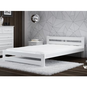 AMI Nábytek masiv VitBed LUX bílá s roštem
