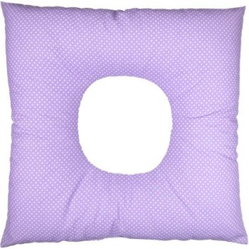 Babyrenka poporodní polštář kuličky EPS Dots lila 45 x 45 cm