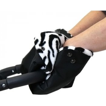 Babyrenka rukávník černá Zebra