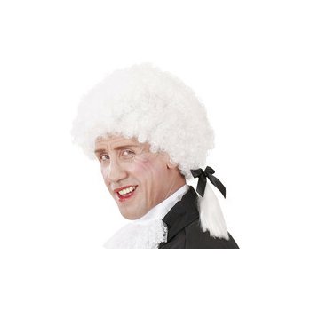 Bílá pánská historická paruka Mozart