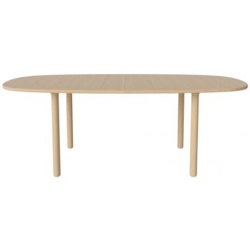 Bolia Rozkládací stůl Yacht round legs, white pigmented oak