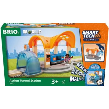 Brio SMART TECH SOUND Vlaková stanice s tunelem