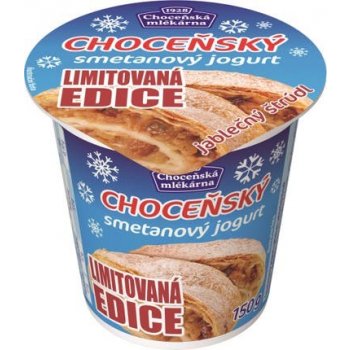 Choceňská Mlékárna Choceňský smetanový jogurt 8% Jablečný štrúdl 150 g