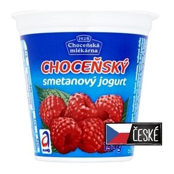 Choceňská mlékárna Choceňský smetanový jogurt malina 150 g