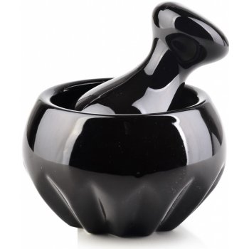 COOKINI MODERN LIFE porcelánový s pěchovadlem ČERNÝ 10 cm