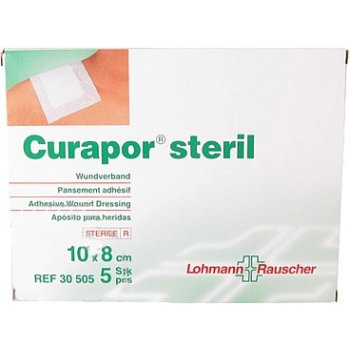 Curapor Obvaz na rány samolepící sterilní 10 x 8cm 5 ks