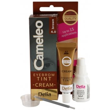 Delia Cosmetics Cameleo krémová profesionální barva na obočí 4.0 Brown 15 ml
