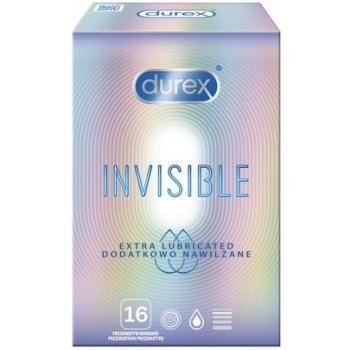 Durex Invisible Extra Thin Extra Lubricated 10ks