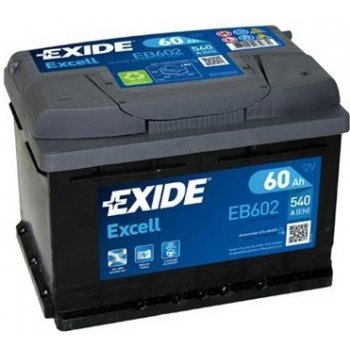 Exide Excell 12V 62Ah 540A EB620