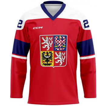 Fan dres CCM Česká republika červený dětský