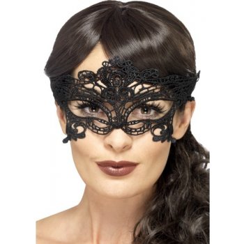 Fever Embroidered Lace Filigree Heart Eyemask 45628 Maska na oči