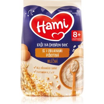 Hami Kaše na dobrou noc Mléčná se 7 obilninami piškotová 210 g