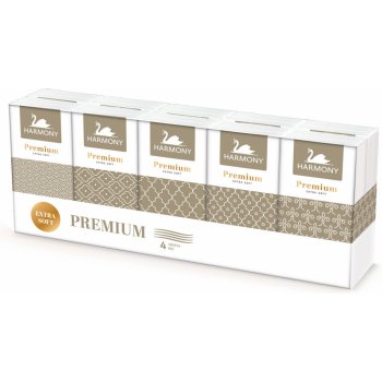 Harmony premium papírové kapesníčky 4-vrstvé 10 x 9 ks