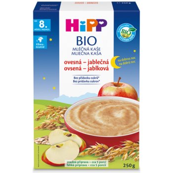 Hipp Bio Mléčná kaše Na dobrou noc ovesná jablečná 450 g