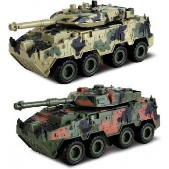 HM Studio Tank 4WD světlo a zvuk tmavě maskáčový 1:28