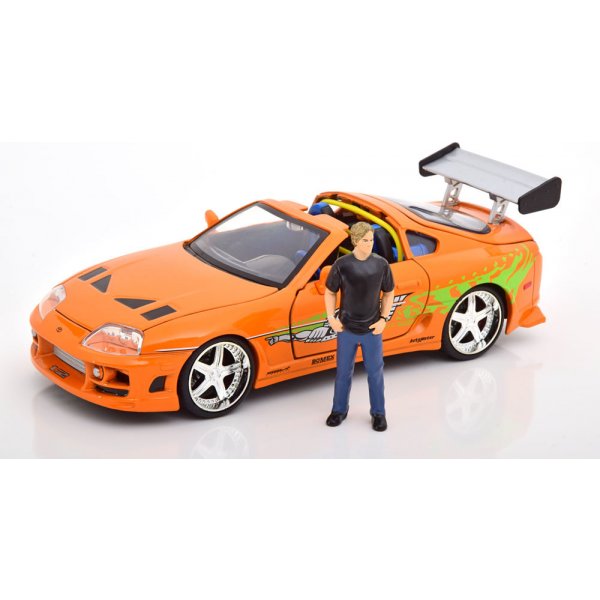 Jada Toys Fast & FuriousDiecast Model 1995 Toyota Supra s figurkou 1:24